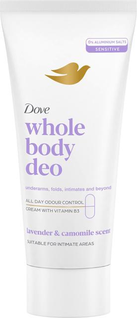 2 få 25%, Dove Whole Body Deodorant Lavender & Chamomile Cream 75 ml product image