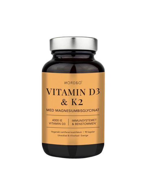 2 få 25%, Nordbo D3 & K2 4000 IE 90 kapslar product image