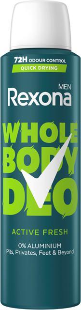 2 få 25%, Rexona Men Whole Body Deo Active Fresh Spray 150 ml product image
