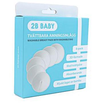 2B Baby Tvättbara Amningsinlägg Amningsinlägg + tvättpåse 1 par product image
