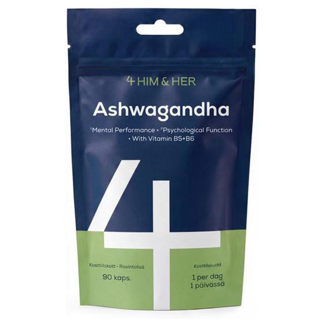 4Him&Her Ashwagandha & B-vitaminer 90 kapslar product image