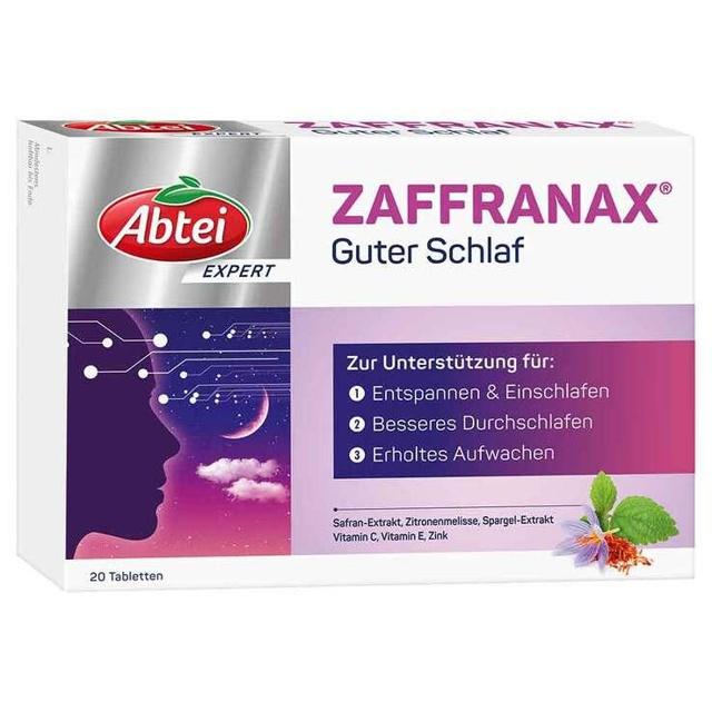 Abtei Expert Zaffranax Guter Schlaf Tabletten, 20 St Tabletten product image