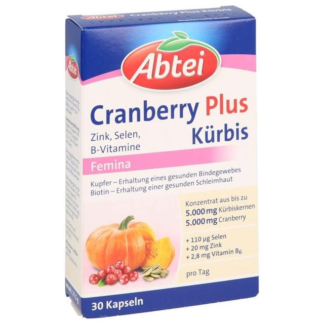 Abtei Kürbis Plus Cranberry 30 St Kapseln product image