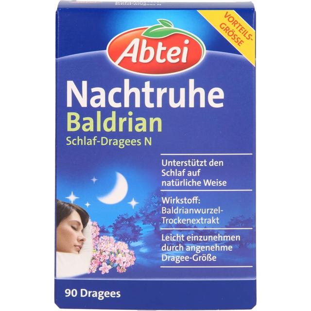 ABTEI-Nachtruhe-Baldrian-Schlaf-Dragees-N product image