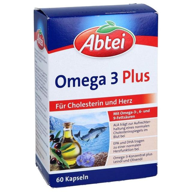 Abtei Omega 3 Plus 60 St Kapseln product image