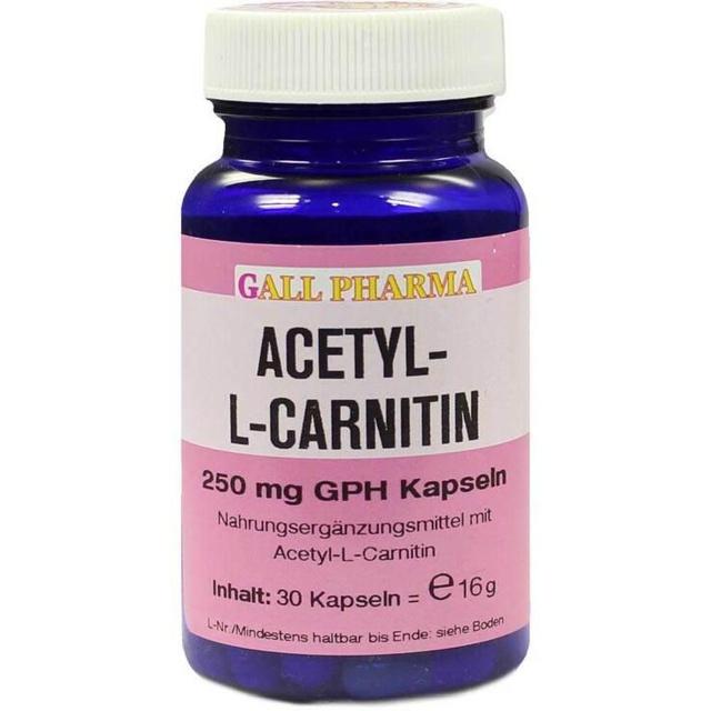 Acetyl-L-Carnitin 250 mg GHP Kapseln, 30 St Kapseln product image