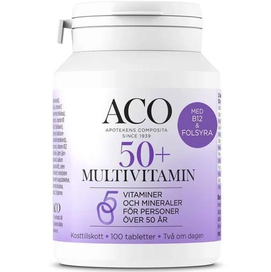 ACO 50+ Multivitamin 100 tabletter product image