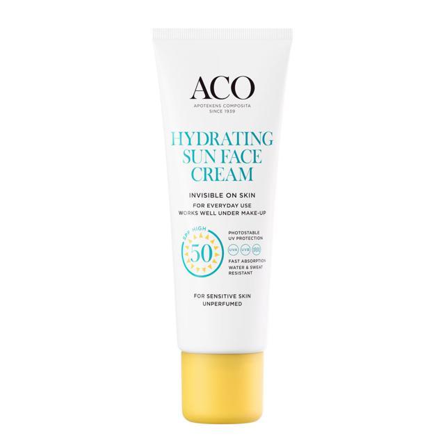 ACO Sun Hydrating Sun Face Cream återfuktande solkräm SPF50, 40 ml product image