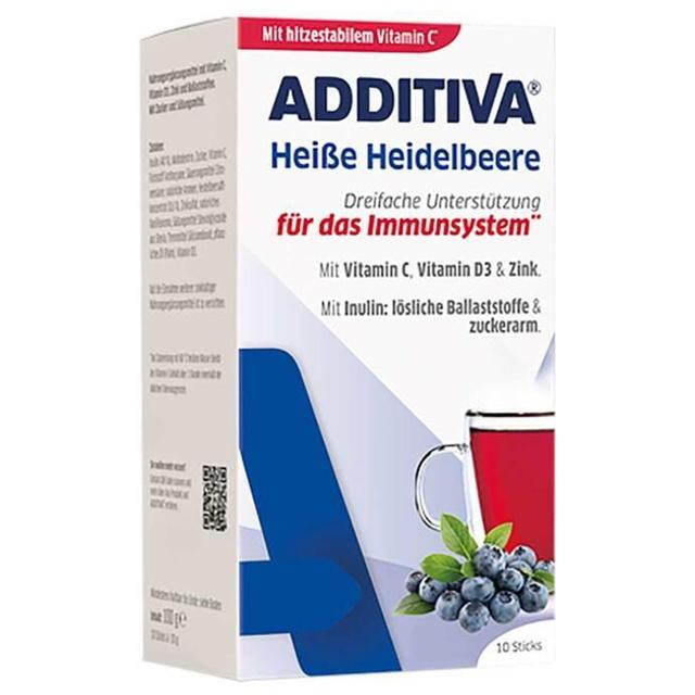 Additiva heiße Heidelbeere Pulver Sachets, 100 g Pulver product image