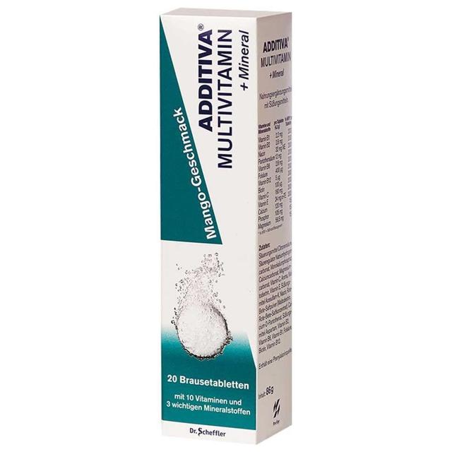 ADDITIVA Multivit.+Mineral Mango R Brausetabletten product image