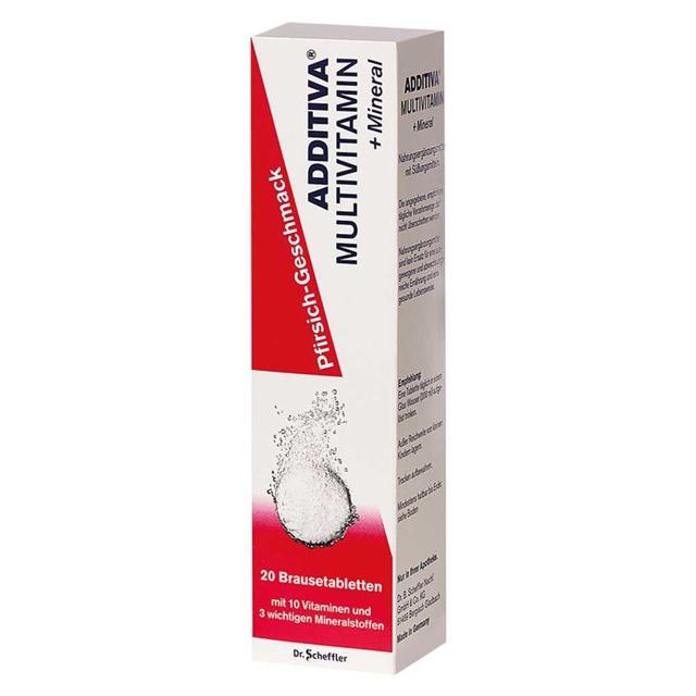 ADDITIVA Multivit.+Mineral Pfirsich R Brausetabl. product image
