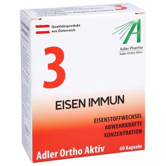 Adler Ortho Aktiv Nr. 3 – Eisen Immun 60 St Kapseln product image
