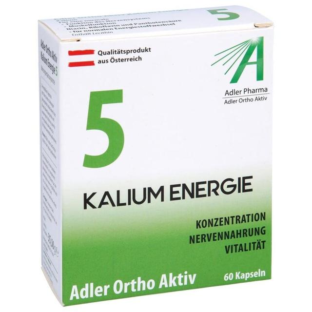 Adler Ortho Aktiv Nr. 5 – Kalium Energie 60 St Kapseln product image