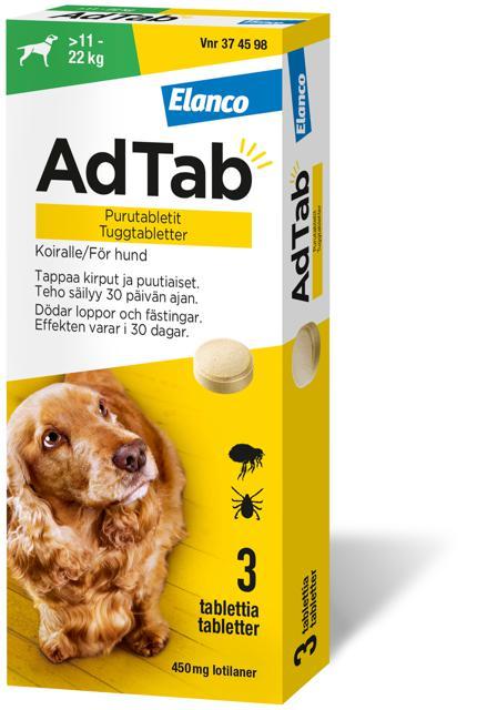 AdTab 450 mg Tuggtabletter för Hund_11–22 kg product image