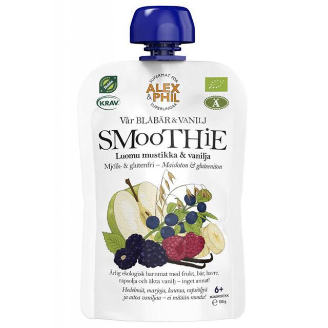Alex&Phil Vår Blåbär- & Vaniljsmoothie 100 g product image