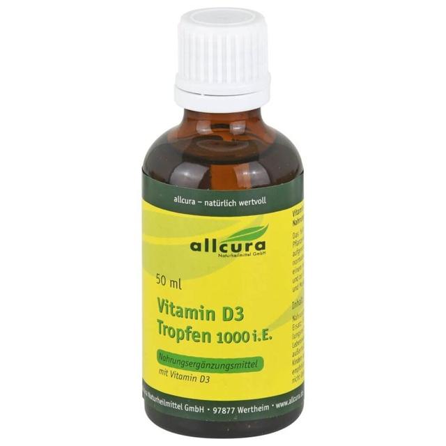 allcura Vitamin D3 Tropfen 1000 I.E. 50 ml Tropfen product image