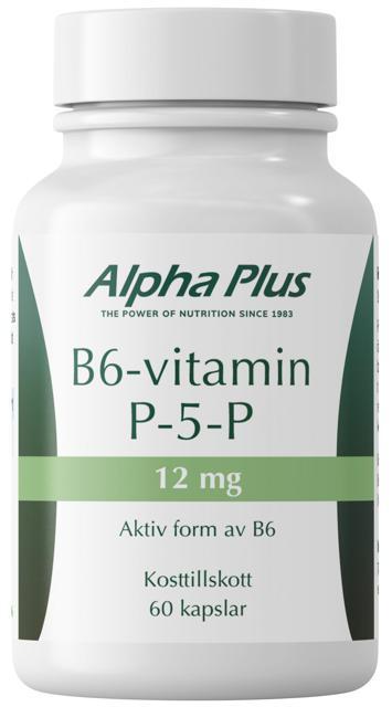 Alpha Plus B6-vitamin P-5-P 12mg 60 kapslar product image