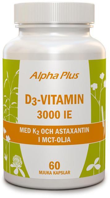 Alpha Plus D3 vitamin 3000 IE + K2 60 kap product image