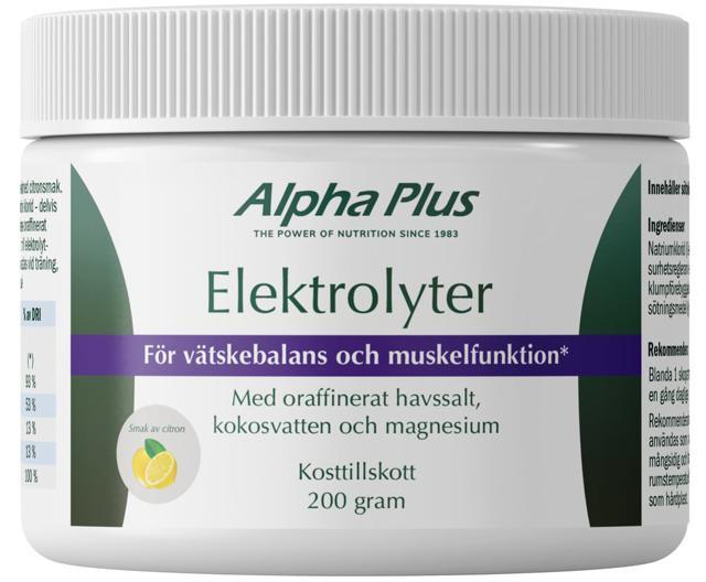 Alpha Plus Elektrolyter 200 g citronsmak product image