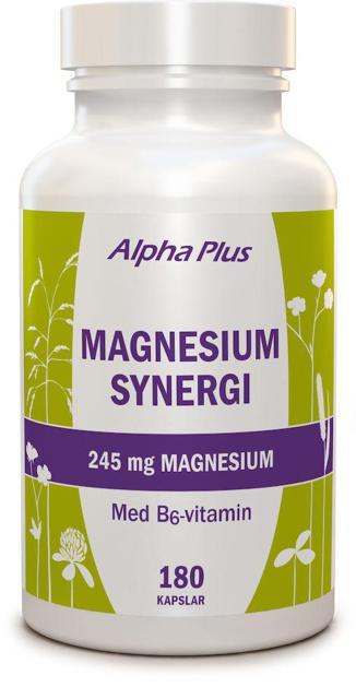 Alpha Plus Magnesium Synergi 245mg 180 kapslar product image