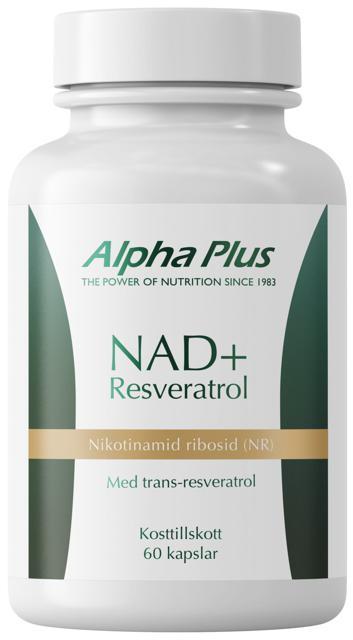 Alpha Plus NAD+ Resveratrol 60 kapslar product image