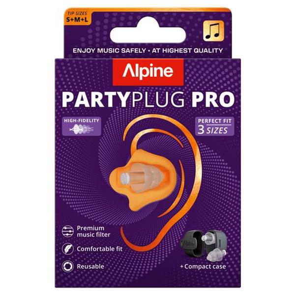 Alpine PartyPlug Pro Transparent Öronproppar med musikfilter 1 par product image