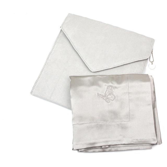 Amelie Soie Beauty Silk Pillow Grey product image