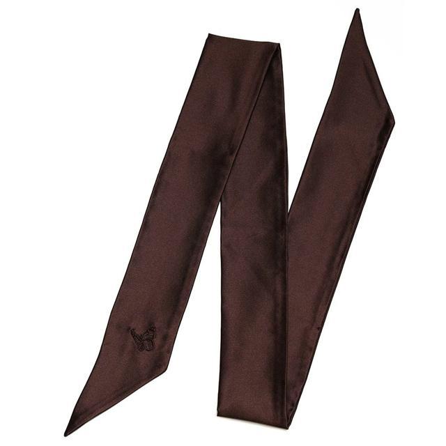 Amelie Soie Silk Scarf Brown product image
