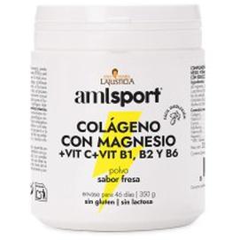 Amlsport Collagen With Magnesium + Vit.C + Vit.B1.B2.B6 Strawberry Flavor Pol 350g product image