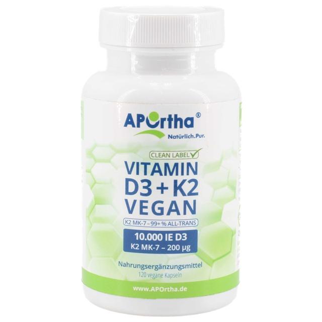 APORTHA D3 10.000 I.E.+K2 MK-7 Cyclo 200 μg vegan product image