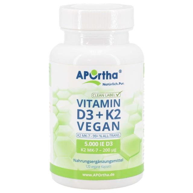 APORTHA D3 5.000 I.E.+K2 MK-7 Cyclo 200 μg veg.Kps product image