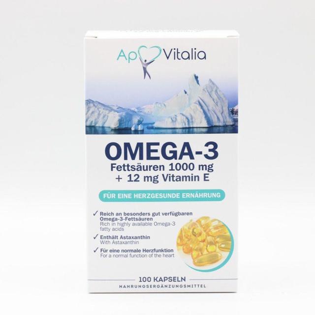 APOVITALIA Omega-3 Fettsäuren 1000mg+12mg Vit.E product image
