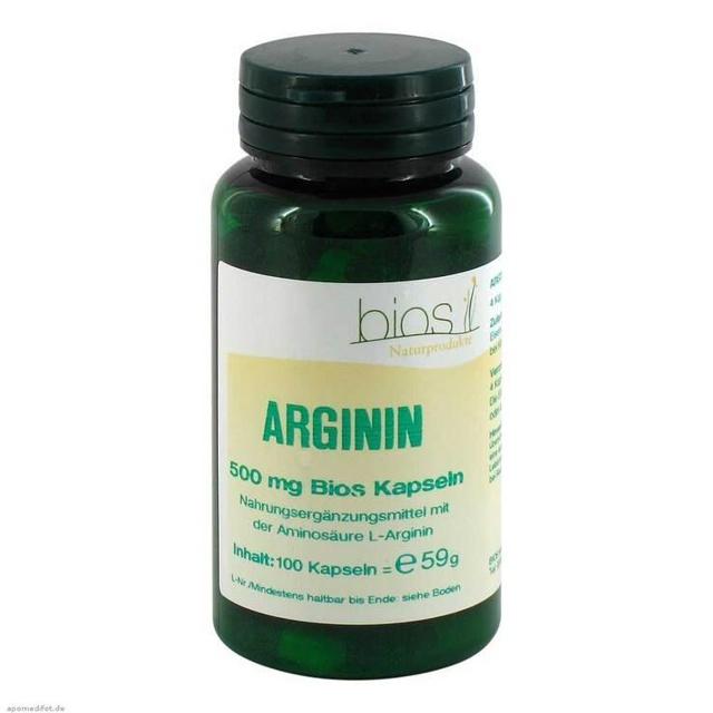 Arginin 500 mg Bios Kapseln, 100 St Kapseln product image