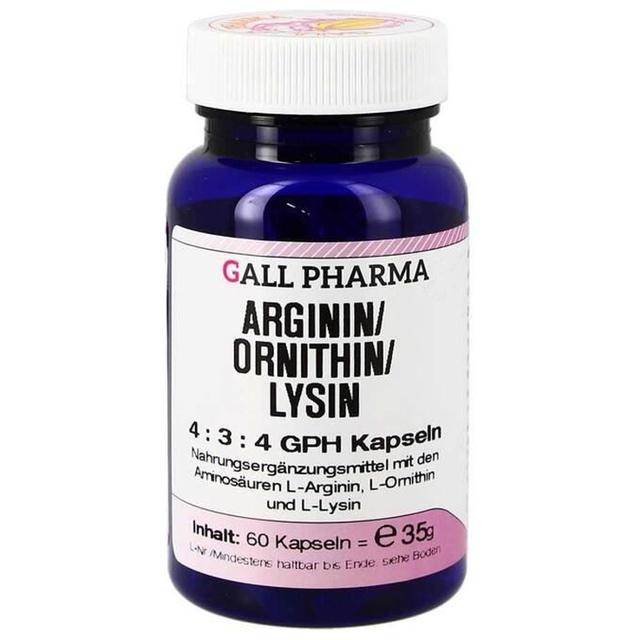 Arginin / Ornithin / Lysin 4:3:4 GPH Kapseln, 60 St Kapseln product image