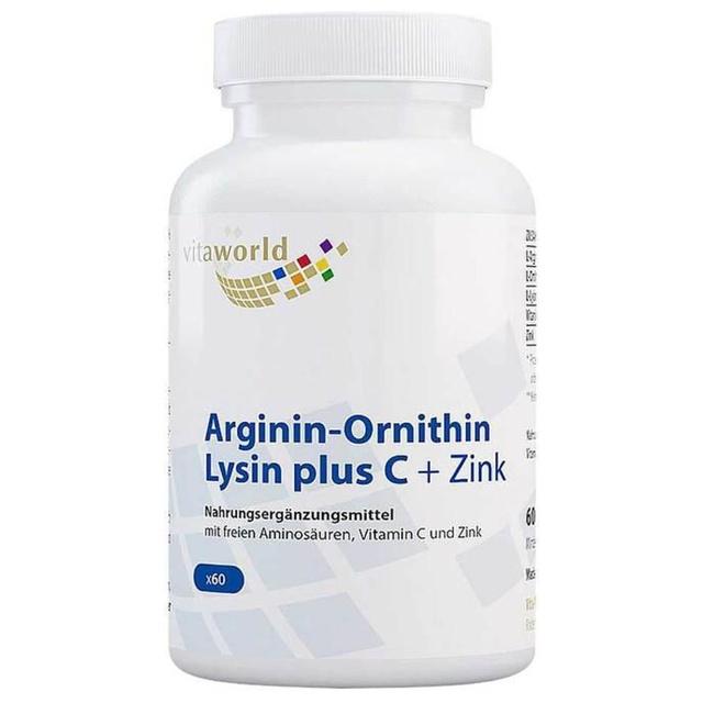 Arginin-Ornithin-Lysin Plus C + Zink Kapseln, 60 St Kapseln product image