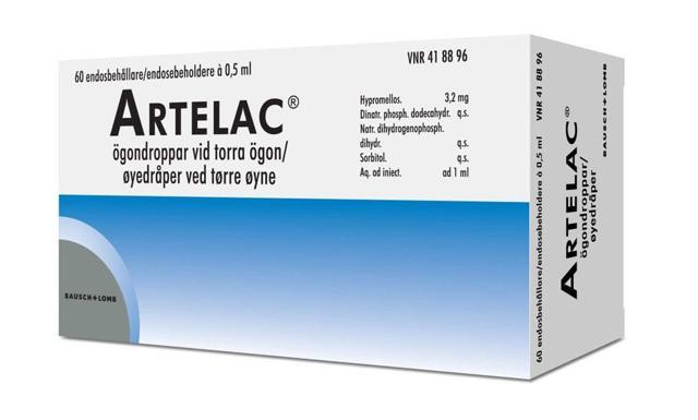 Artelac ögondroppar, lösning i endosbehållare, 0,5 ml 60 st product image