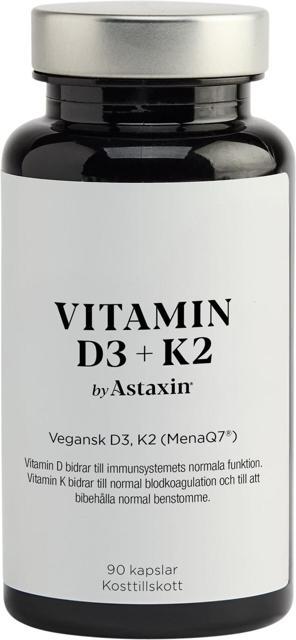 Astaxin Vitamin D3+K2 by Astaxin 90 st kapslar product image