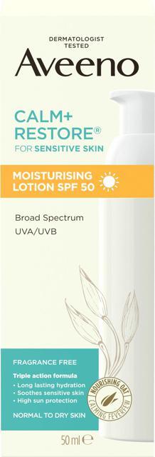 Aveeno Moisturising Lotion SPF50, 50 ml product image