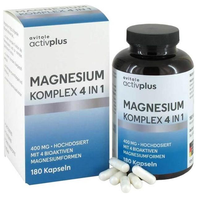 Avitale activplus MAGNESIUM KOMPLEX 4 IN 1 180 St Kapseln product image