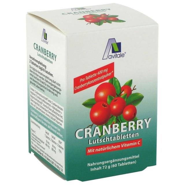 Cranberry Lutschtabletten, 60 St Lutschtabletten product image