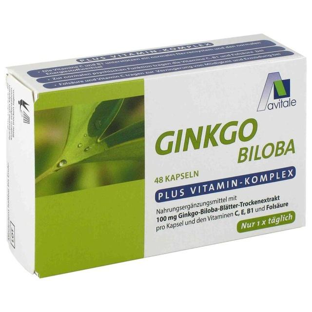 GINKGO 100 mg Kapseln+B1+C+E product image