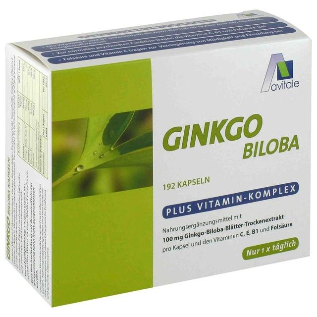 GINKGO 100 mg Kapseln+B1+C+E product image