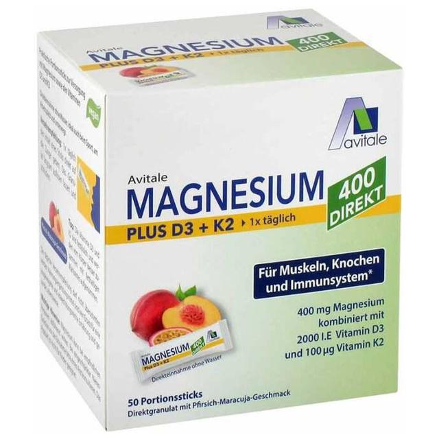 MAGNESIUM 400+D3+K2 direkt Pfir.Maracu.Gra.Sticks product image