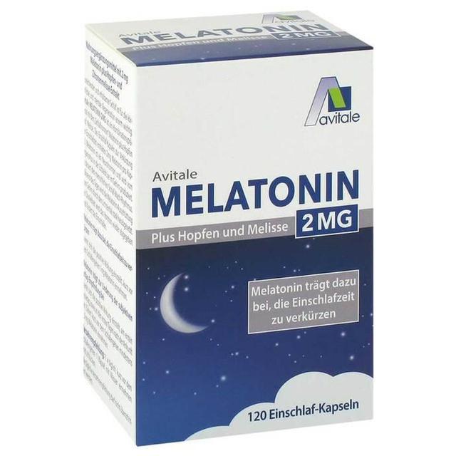 MELATONIN 2 mg plus Hopfen und Melisse Kapseln product image