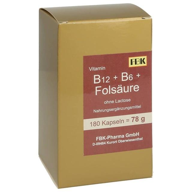 B12+B6+Folsäure ohne Lactose Kapseln product image