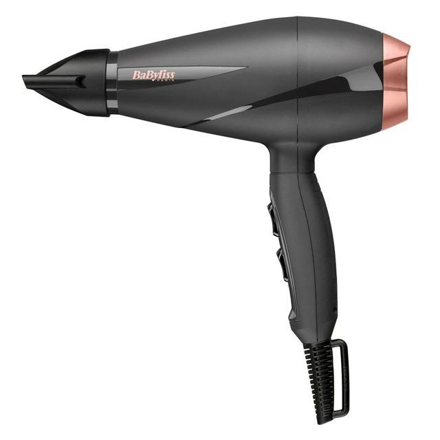 BaByliss Smooth Pro Hårfön & Diffuser - Kraftfull 2100 W Hårtork, Tillverad i Italien, Jonisk Anti-Frizz-teknik, 3 Värme- & 2 Hastighetsinställningar, Svart, 6709DE product image