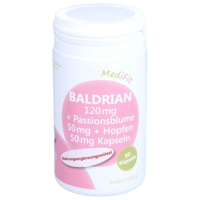 BALDRIAN 120 mg+Passionsblume 50 mg+Hopfen 50 mg product image