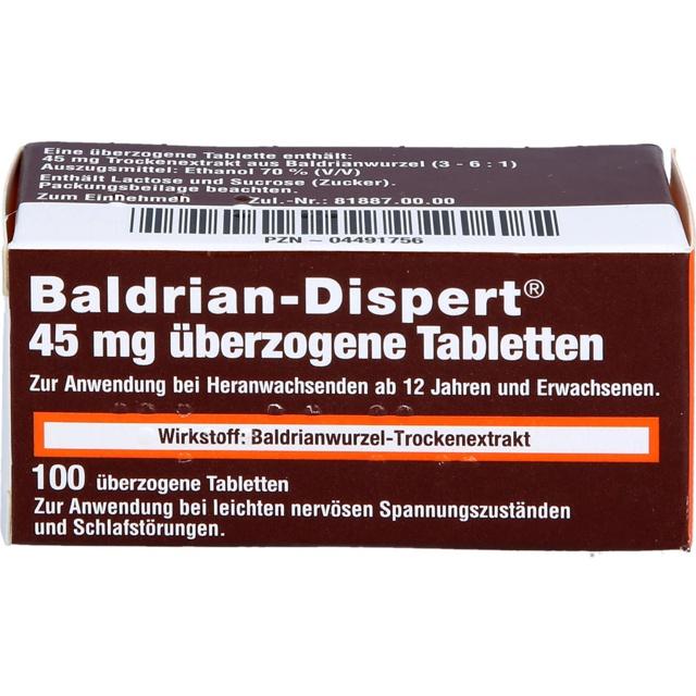 BALDRIAN DISPERT 45 mg überzogene Tabletten product image
