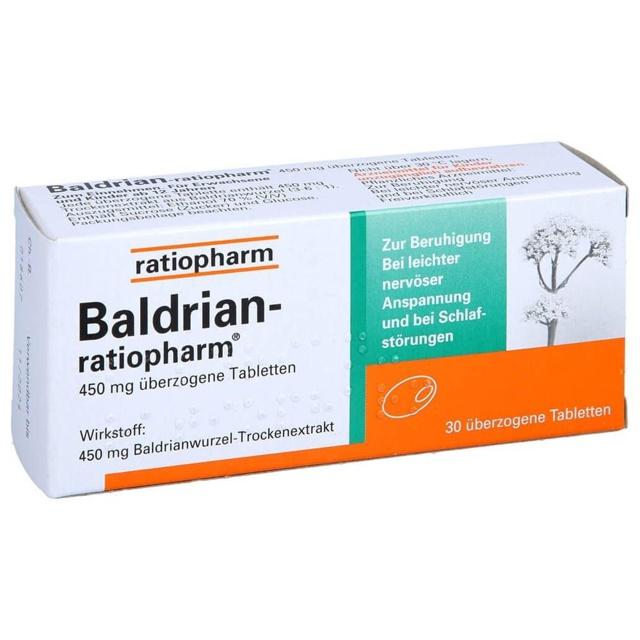 BALDRIAN-RATIOPHARM überzogene Tabletten product image