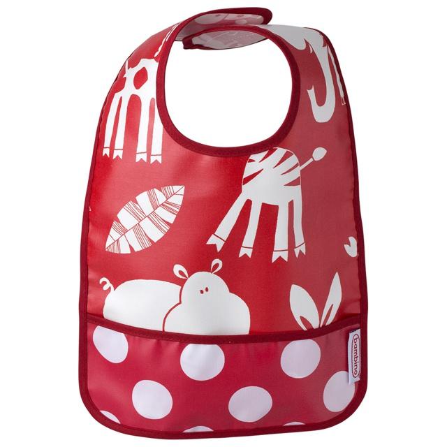 Bambino Easy Wipe Bib Grey/Pink product image